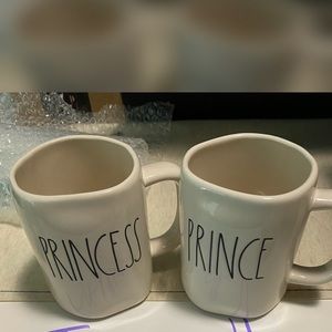 Rae Dunn PRINCESS/PRINCE mugs